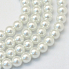 Baking Paint Glass Pearl Round Bead Strands X-HY-Q003-10mm-01-1