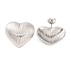 Tarnish Resistant 304 Stainless Steel Stud Earrings EJEW-G395-17P-1