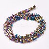 Electroplated Non-magnetic Synthetic Hematite Beads Strands G-P367-G03-2