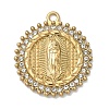 304 Stainless Steel & Rhinestone Pendants STAS-G371-09G-01G-1
