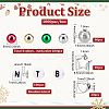800Pcs 4Colors Plastic Beads CCB-PH0001-26-2