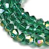 Transparent Electroplate Glass Beads Strands EGLA-A039-T6mm-B10-3
