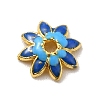 Multi-Petal Alloy Enamel Bead Caps FIND-G029-02G-04-1