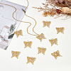 10Pcs Brass Micro Pave Cubic Zirconia Pendants KK-BBC0016-79-3