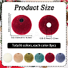 48Pcs 6 Styles Flocky Plastic Beads KY-SC0002-47B-2