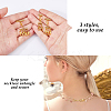 6Pcs 3 Styles 304 Stainless Steel Tube Multi-Strand Links FIND-HS00002-4