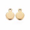 Ion Plating(IP) 304 Stainless Steel Stamping Blank Tag Charms LS-X-STAS-H467-06G-1