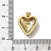 Brass Micro Pave Cubic Zirconia Pendants KK-C090-45G-01-3