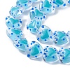 Transparent Glass Beads Strands LAMP-F029-04F-3