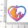 304 Stainless Steel Pendants STAS-R116-06RC-3