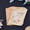 25Pcs Kraft Paper Open Top Resealable Bags CARB-LP0001-03-1