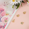 6Pcs 3 Style Rack Plating Brass Enamel Charms KK-BBC0002-15-4
