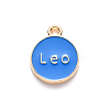 Alloy Enamel Pendants ENAM-S124-01B-02G-3