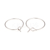 316L Surgical Stainless Steel Hoop Earring Findings STAS-G229-07P-08A-2