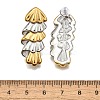 304 Stainless Steel Two-tone Stud Earrings for Women EJEW-R023-01GP-03-5
