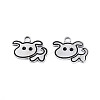 304 Stainless Steel with Enamel Pendants STAS-T073-24P-1