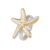 Adjustable 201 Stainless Steel Cuff Open Rings for Women LS-RJEW-B156-02GP-01-2