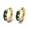 Green Cubic Zirconia Hoop Earrings X-EJEW-C022-08G-4