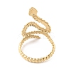 304 Stainless Steel Snake Cuff Rings RJEW-D002-34G-2