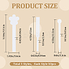 150Pcs 3 Styles Flower Round Perfume Paper Test Strips AJEW-CP0007-83-2