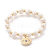 304 Stainless Steel Stretch Charm Bracelets BJEW-O181-08G-1-2