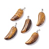 Natural Tiger Eye Pendants G-I314-01P-11-1