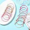 14Pcs 7 Colors Cotton Cord Bracelet Set for Men Women BJEW-FS00025-01-8