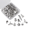 100Pcs 10 Style Tibetan Style Alloy Pendants TIBEP-CJ0001-75-7