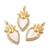 Brass Micro Pave Cubic Zirconia Pendants KK-K302-20C-G-1