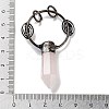 Natural Rose Quartz Faceted Pointed Bullet Big Pendants G-A221-02E-3
