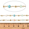 Handmade Brass Glass Beaded Chains GL-CBA1C06-12G-3