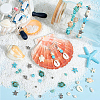 DIY Ocean Theme Synthetic Turquoise & Alloy Jewelry Making Findings Beads Kits DIY-SC0027-41-4
