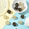 6Pcs Alloy Acrylic Beads OACR-YW0003-64A-5