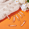 10Pcs Zinc Alloy Adjustable Jean Paper Clip FIND-LP0001-61-3