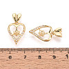 Brass Micro Pave Cubic Zirconia Cup Pearl Peg Bails Pin Pendants KK-T079-54G-4