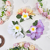 3Pcs 3 Colors Cloth Alligator Hair Clips OHAR-CN001-04-4