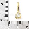Brass Micro Pave Cubic Zirconia Pendants KK-U050-05G-02-3
