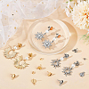 48Pcs 2 Styles Stainless Steel Stud Earring Findings STAS-BBC0010-23C-4
