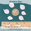 8Pcs 4 Styles Baroque Natural Keshi Pearl Pendants PALLOY-AB00030-2