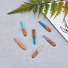 Transparent Resin & Walnut Wood Pendants RESI-CJ0001-78-5