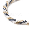 Handmade Glass Seed Beaded Bracelet for Women BJEW-MZ00024-4