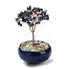 Natural Lapis Lazuli Chips Tree Decorations DJEW-M012-02A-1