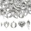 50Pcs 5 Styles Tibetan Style Alloy Pendants TIBEP-YW0001-85-1