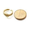 Rack Plating Brass Micro Pave Clear Cubic Zirconia Cuff Finger Rings for Women RJEW-M028-30G-02-3