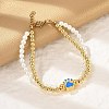 Brass Multi-strand Bracelets BJEW-M056-09G-3