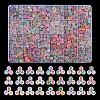 1200Pcs 24 Style Transparent Acrylic Enamel Beads MACR-YW0001-66-1