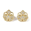 Brass Micro Pave Cubic Zirconia Slide Charms KK-E110-11G-1