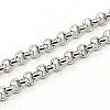 Tarnish Resistant Rolo Chain Necklace for Men LS-NJEW-F027-14-3.5mm-2