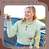 12Pcs 3 Colors Alloy Coffee Tea Spoon & Bee Pendants PALLOY-GA00013-6