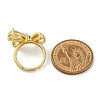 Adjustable Rack Plating Brass Clear Cubic Zirconia Finger Rings for Women RJEW-M028-09G-3